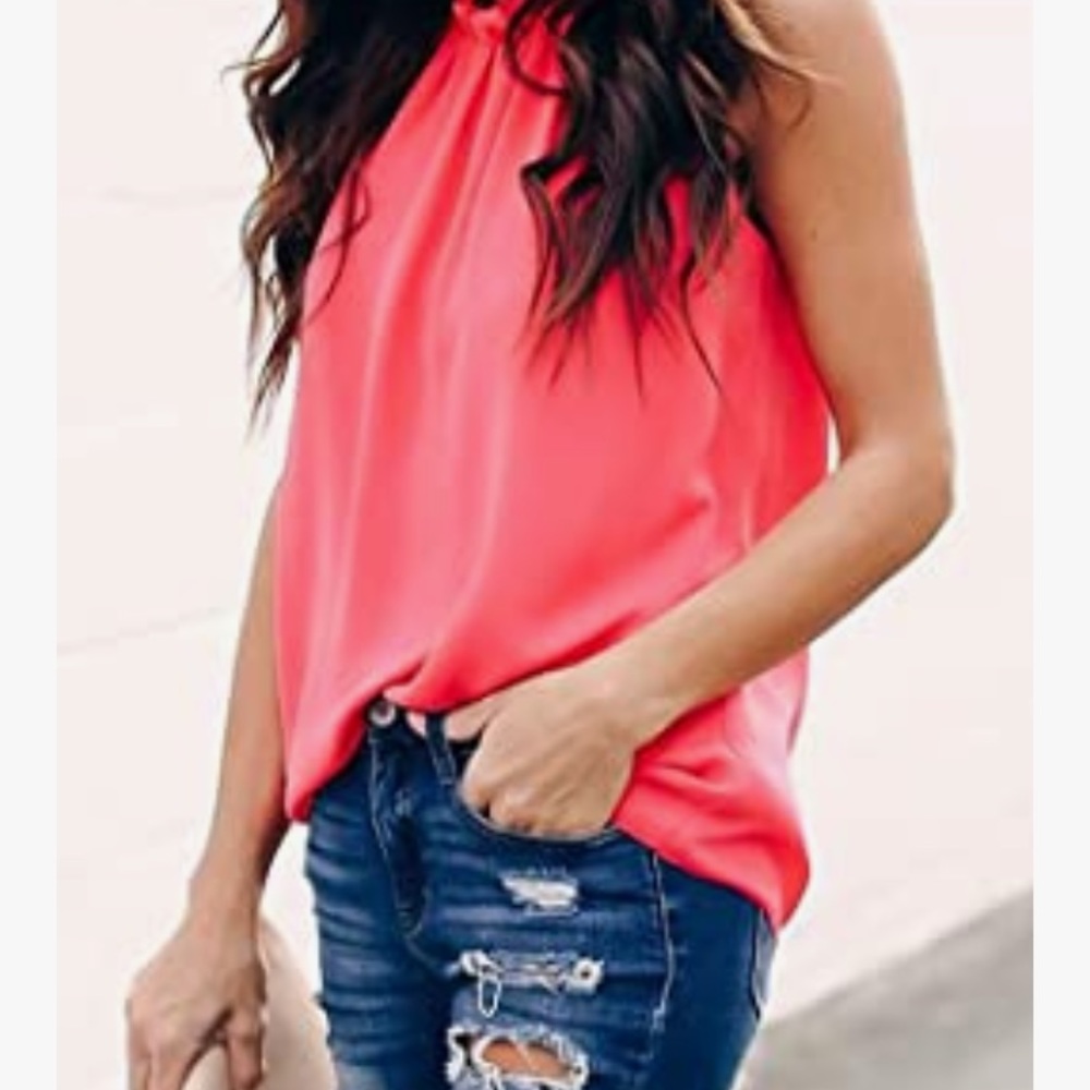 NWOT Medium. Coral / red in colour. Size M